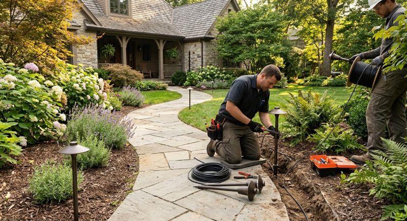 Pathway Lights Installation in Overland Park, KS
